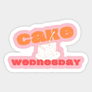 Cake Wednesday Sticker